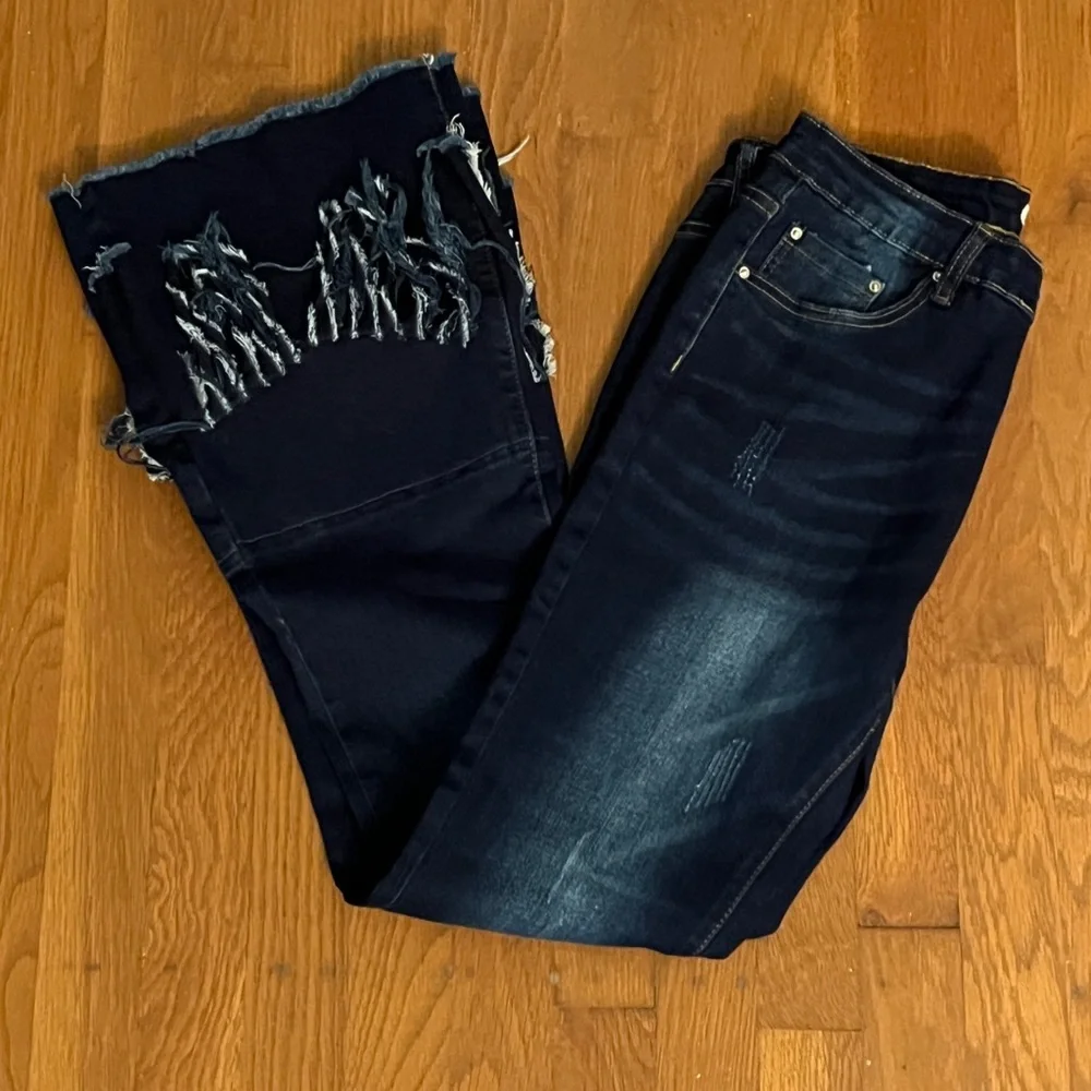 Fringe blue jeans - Picture 1 of 3